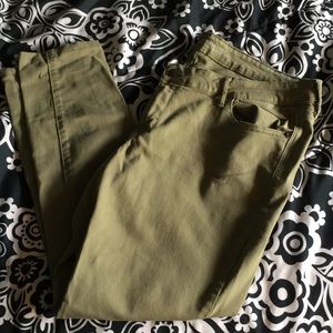 Olive Green Regular rockstar skinny Jeans